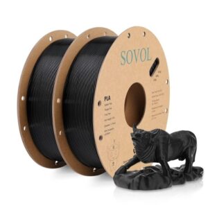 Sovol Matte 1.75mm PLA Filaments Black 2kg