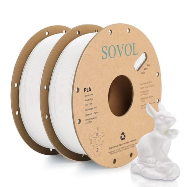 Sovol Matte 1.75mm PLA filaments White 2 kg