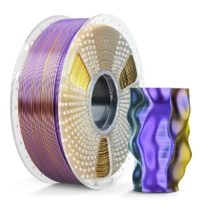 SunLu Silk PLA+ Black Gold Purple 1.75mm 1kg